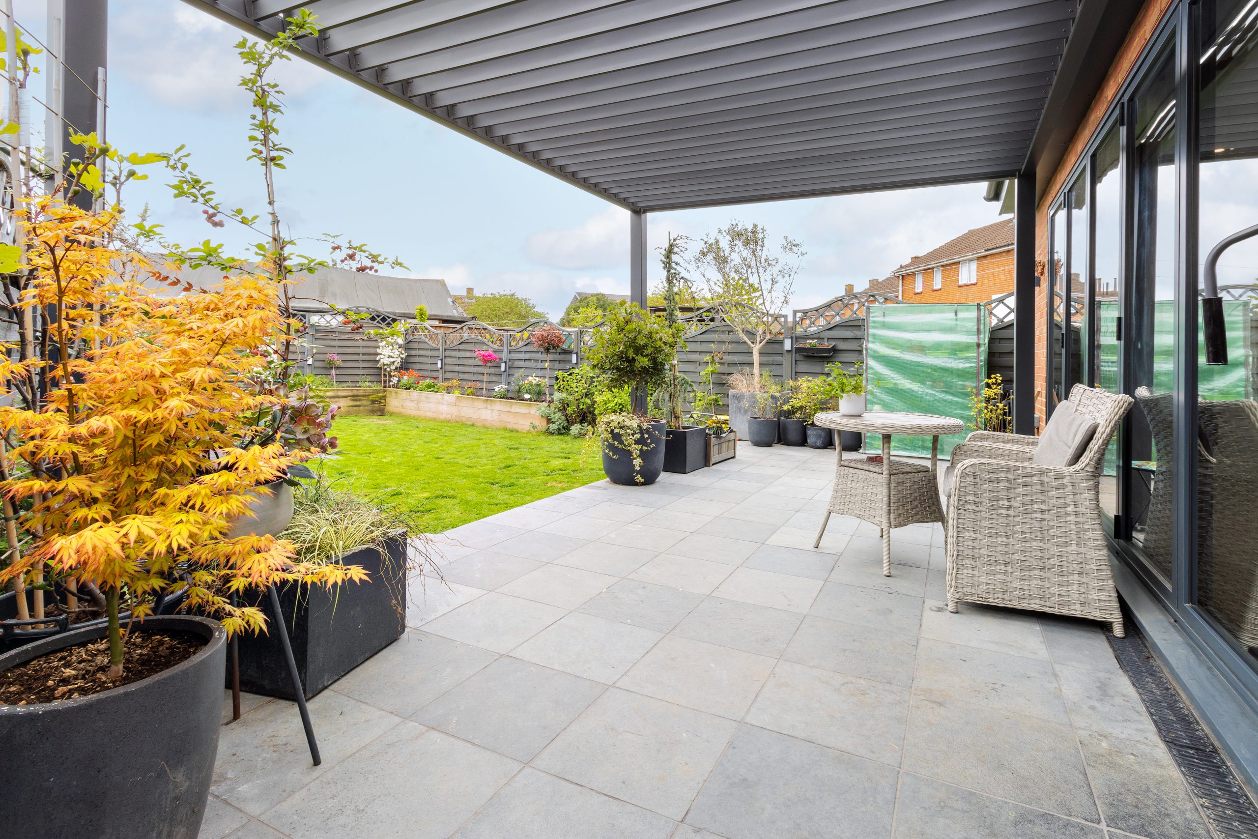 Completed patio in Bushfield