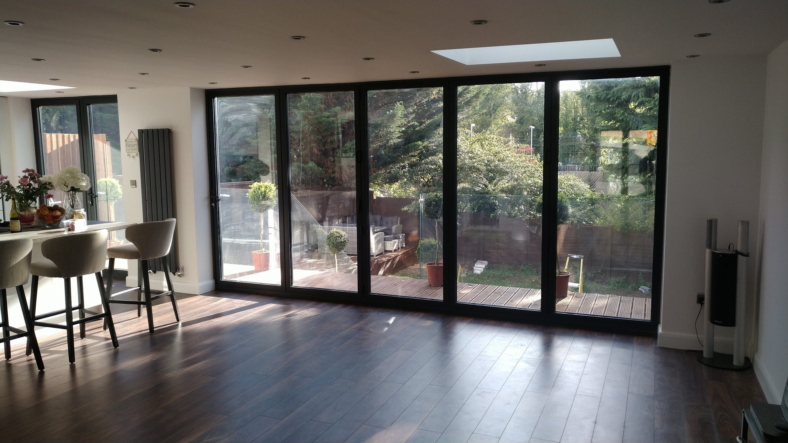Finished interior of a rear extension in Radlett